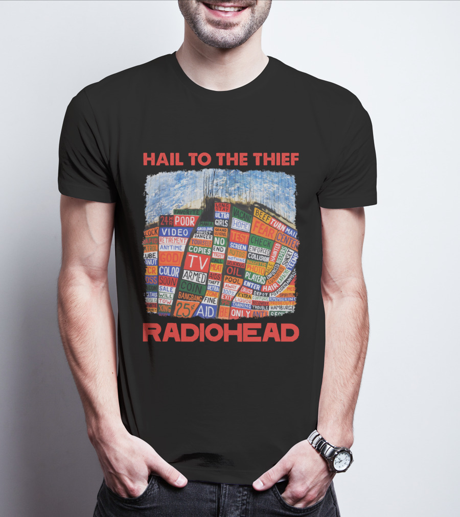 Hail To The Thief Radiohead Album Cover Art T-Shirt