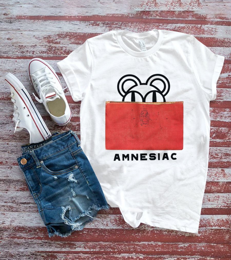 Amnesiac Radiohead Bear And Book T-Shirt
