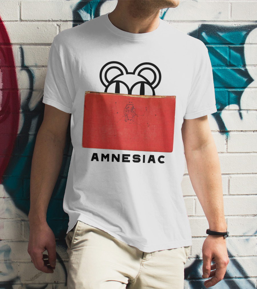Amnesiac Radiohead Bear And Book T-Shirt