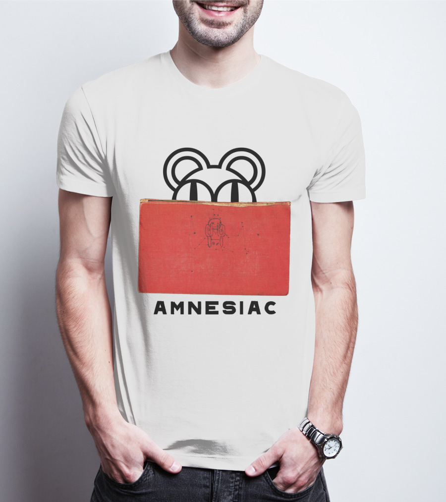 Amnesiac Radiohead Bear And Book T-Shirt