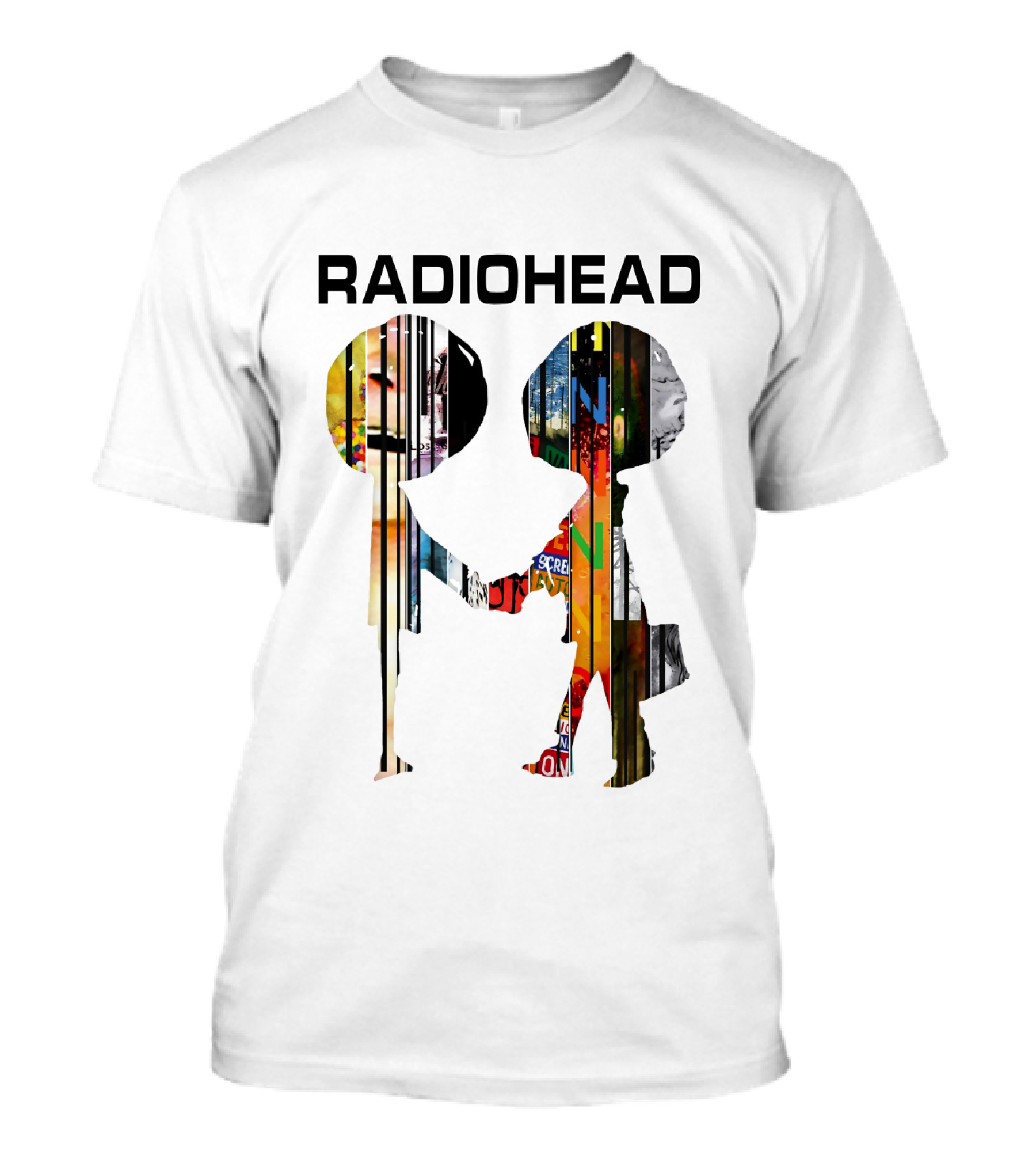 Radiohead Album Artwork Silhouettes Collage T-Shirt