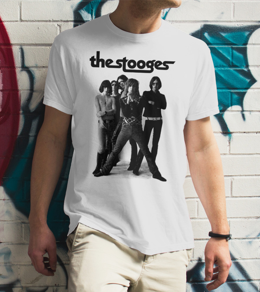 Thestooges Band Classic Black And White Photo T-Shirt