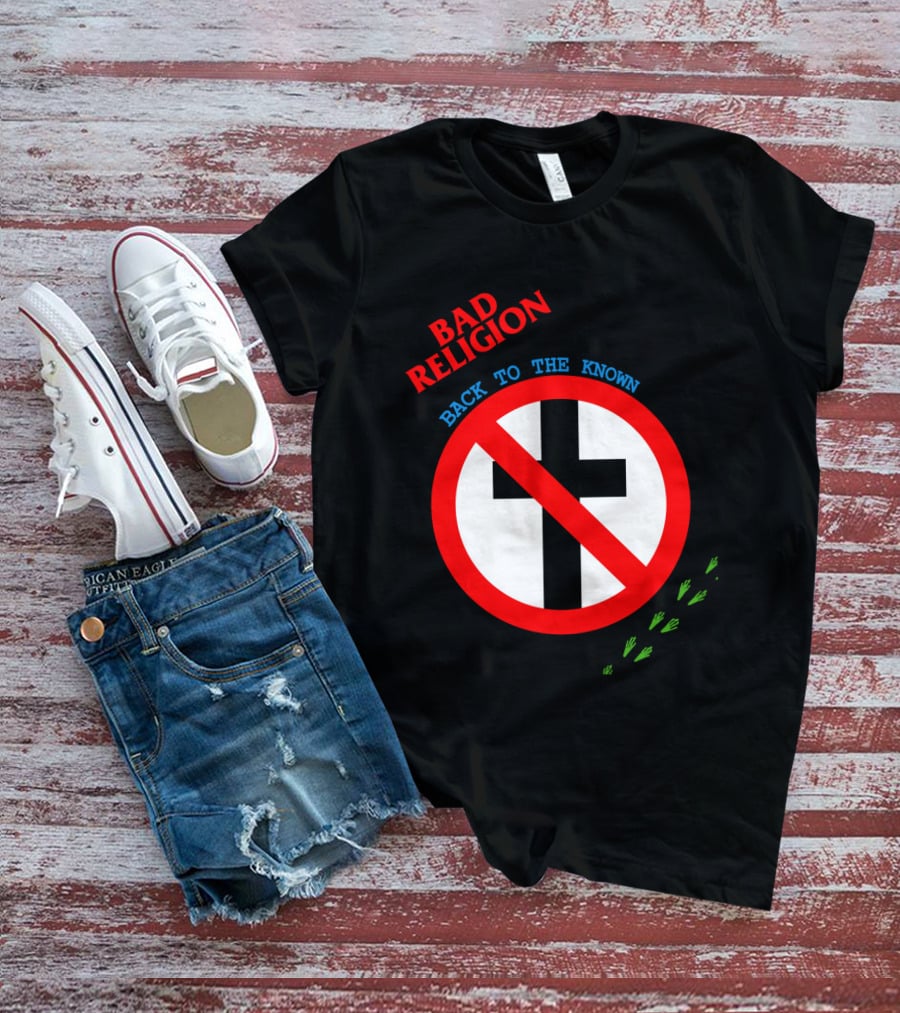 Bad Religion Back To The Known Crossed Out Cross T-Shirt