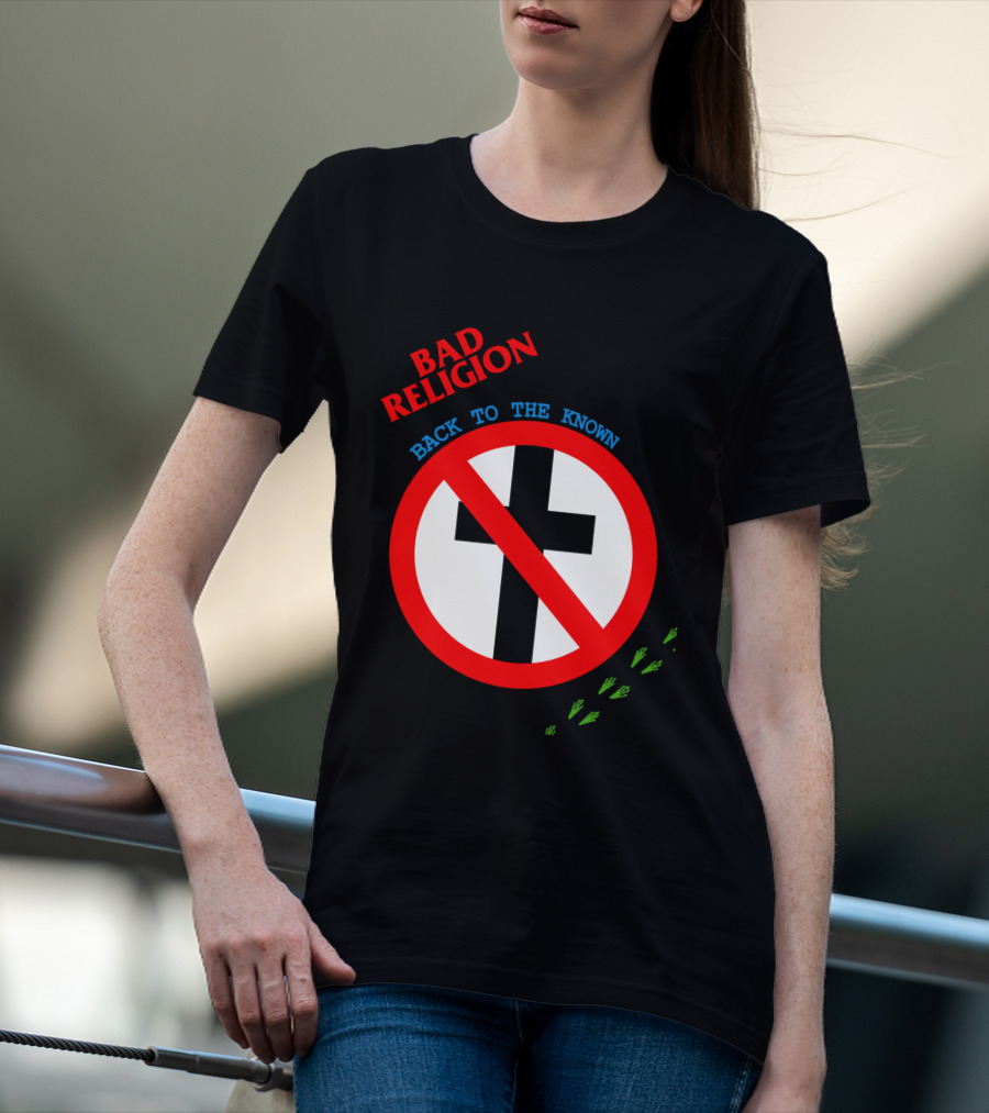 Bad Religion Back To The Known Crossed Out Cross T-Shirt