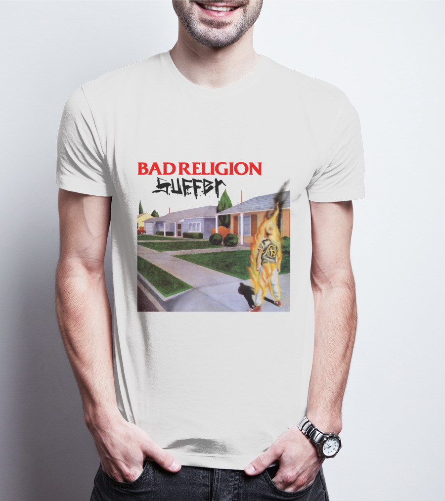 Bad Religion Suffer Flames Street Scene T-Shirt