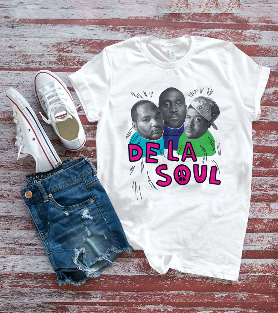 De La Soul Trio Portrait With Peace T-Shirt