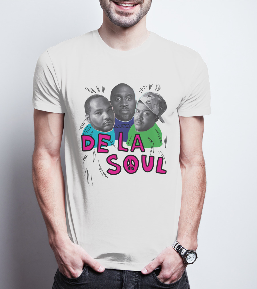 De La Soul Trio Portrait With Peace T-Shirt