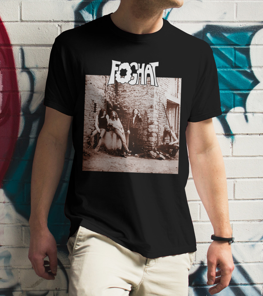 Foghat Band Vintage Wall Background Retro Photo T-Shirt