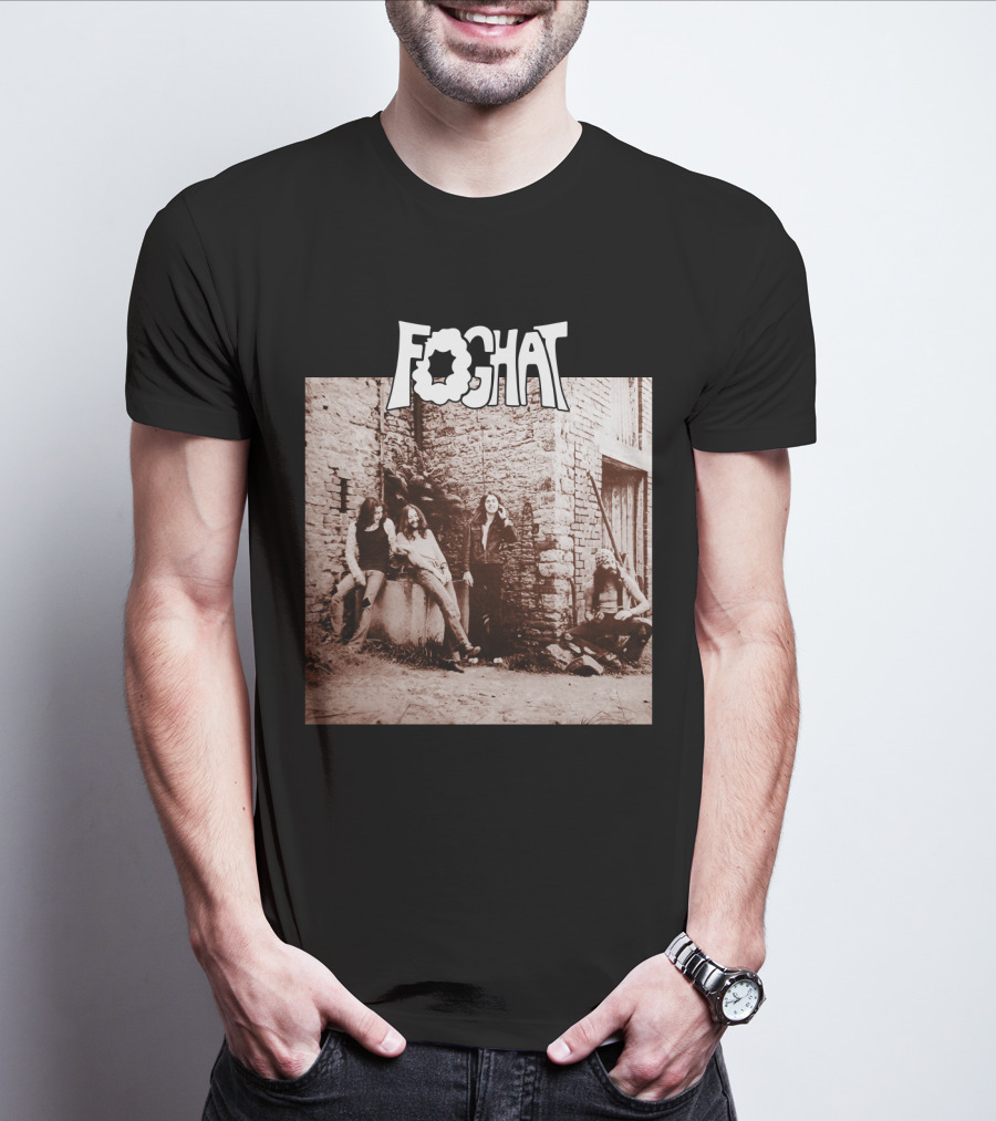 Foghat Band Vintage Wall Background Retro Photo T-Shirt