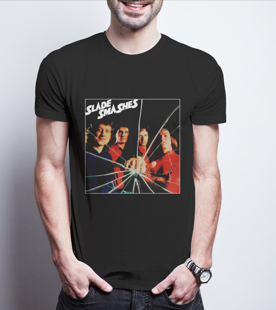 Slade Smashes Album Cover Shattered Glass Art T-Shirt