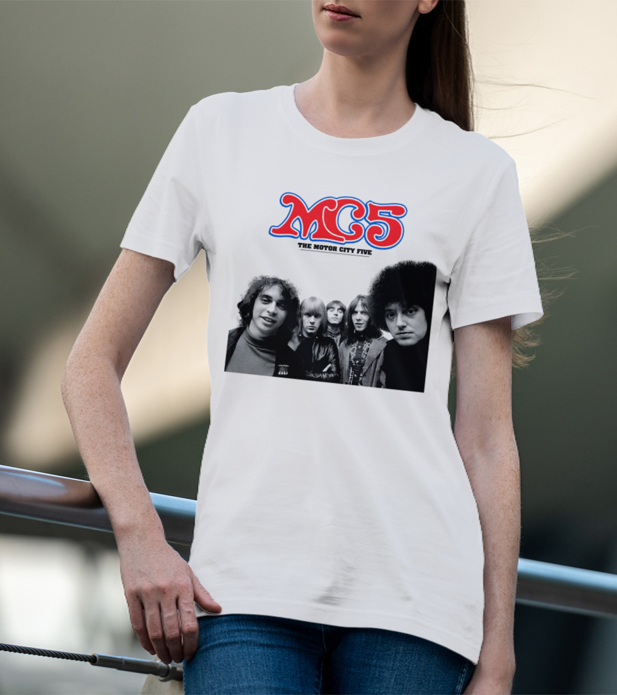 Mc5 The Motor City Five Band Retro Group Photo T-Shirt