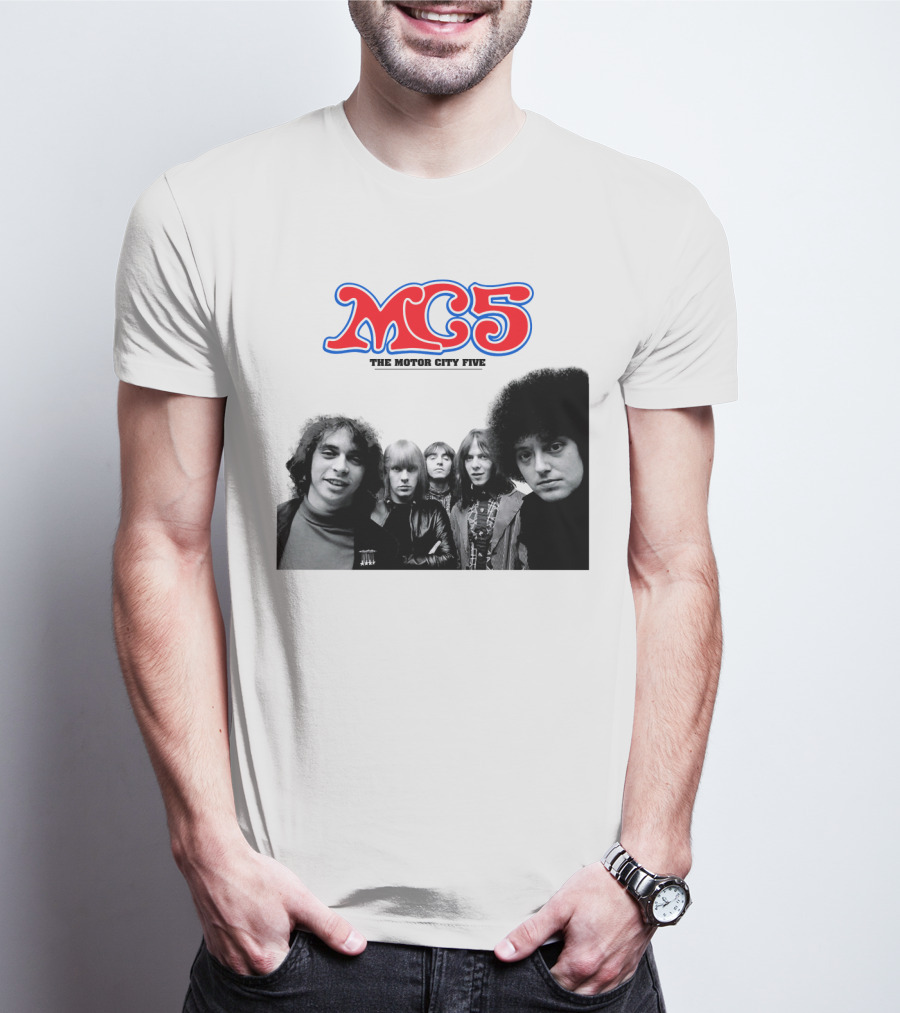 Mc5 The Motor City Five Band Retro Group Photo T-Shirt