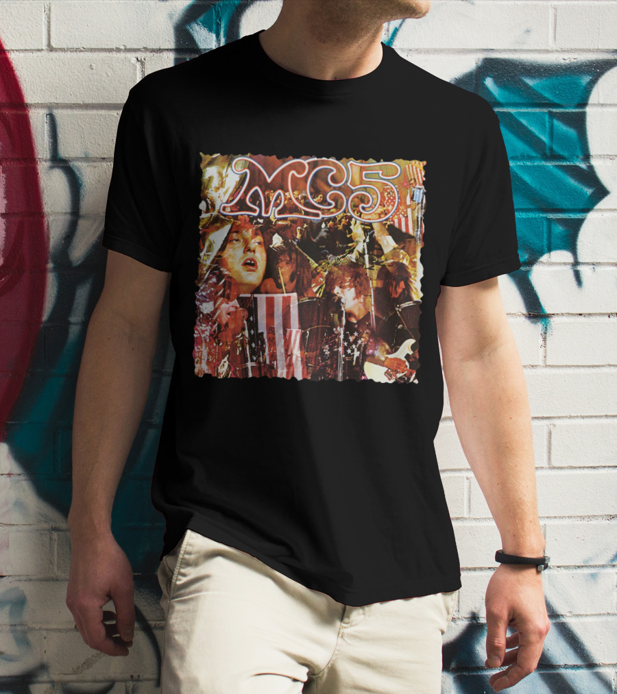 Mc5 American Band Iconic Collage Artwork T-Shirt