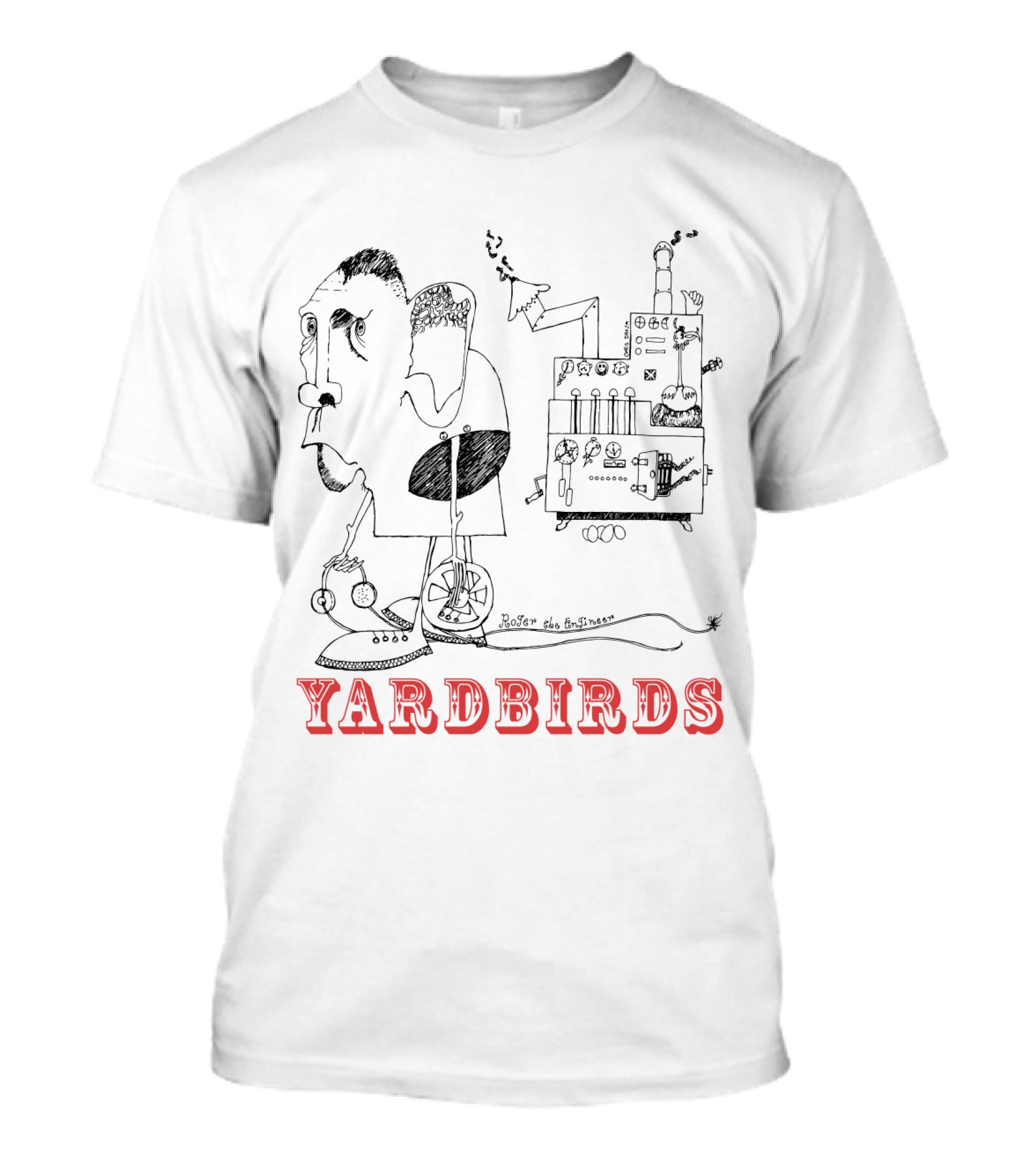 Yardbirds Roger The Engineer Drawing T-Shirt