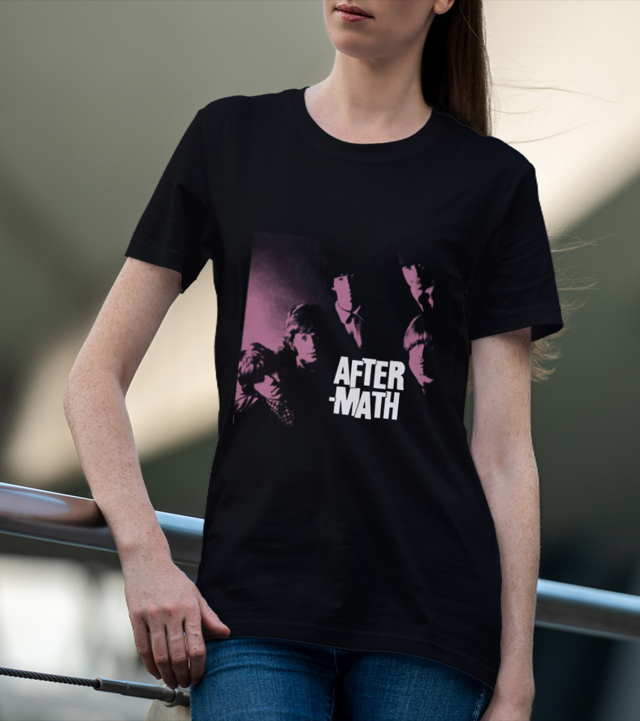 Rolling Stones Aftermath Band Photo Pink 60S Style T-Shirt