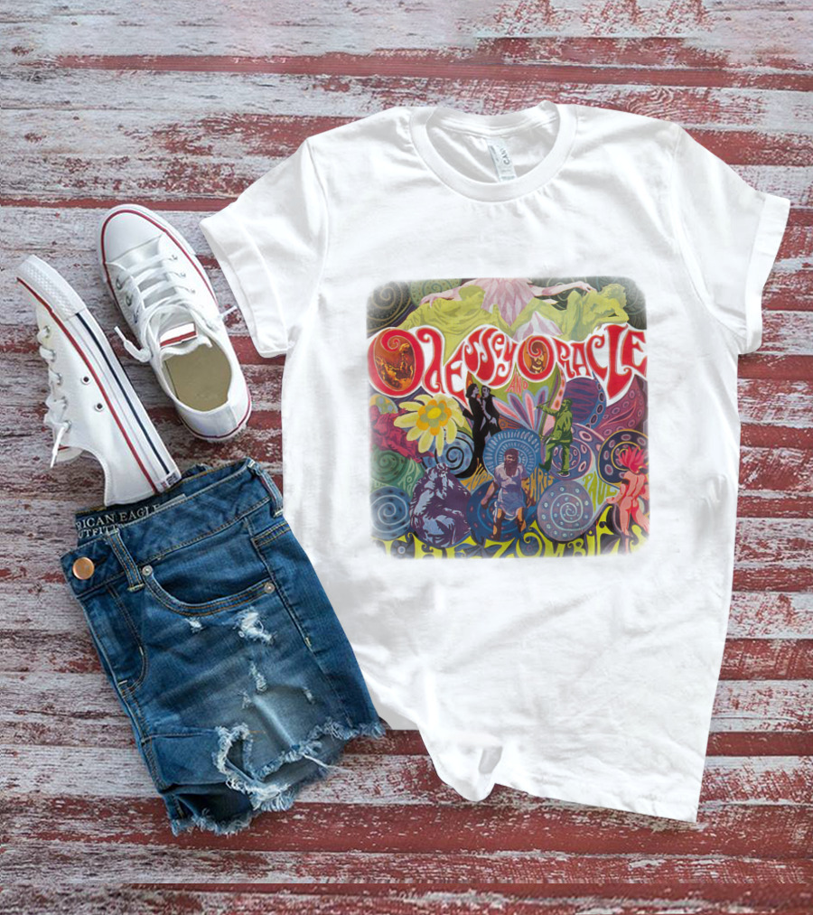 Odessey And Oracle The Zombies Psychedelic Floral T-Shirt