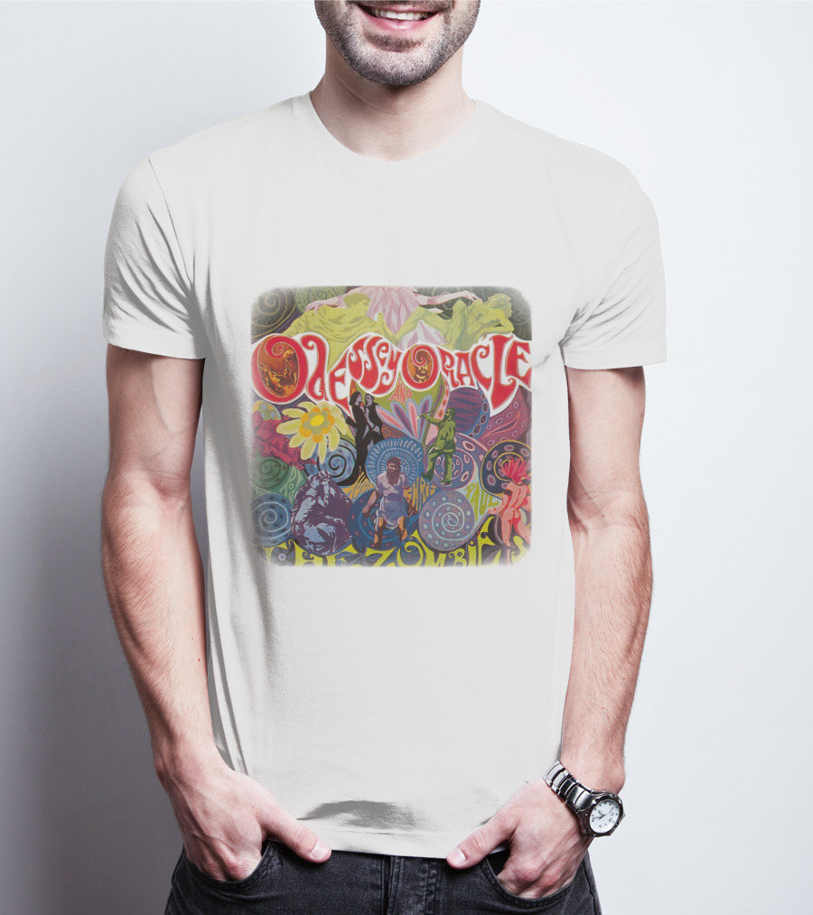 Odessey And Oracle The Zombies Psychedelic Floral T-Shirt