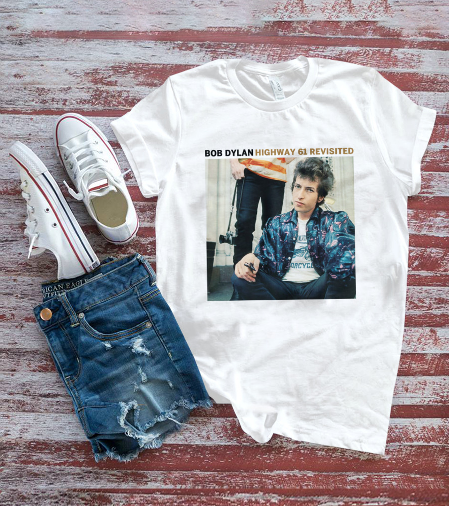 BOB DYLAN HIGHWAY 61 REVISITED 1965 ICONIC ALBUM COVER IMAGE T-Shirt