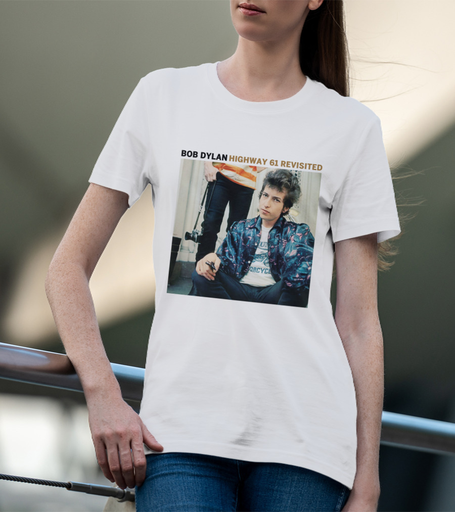 BOB DYLAN HIGHWAY 61 REVISITED 1965 ICONIC ALBUM COVER IMAGE T-Shirt