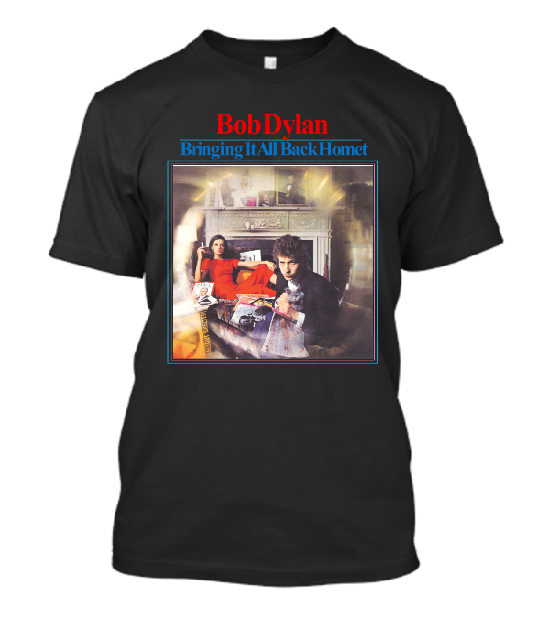 Bob Dylan Bringing It All Back Home Vintage Album Cover T-Shirt