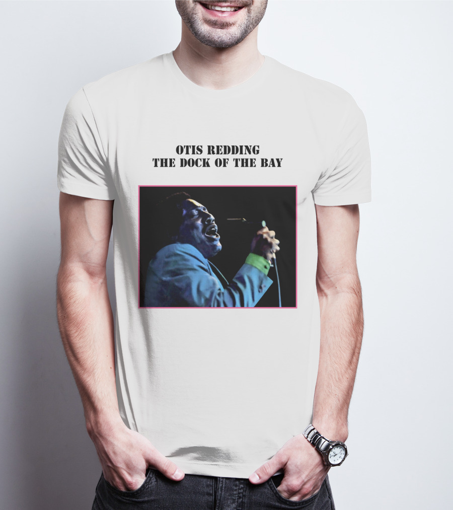 OTIS REDDING THE DOCK OF THE BAY 1968 Blue Suit Performance T-Shirt