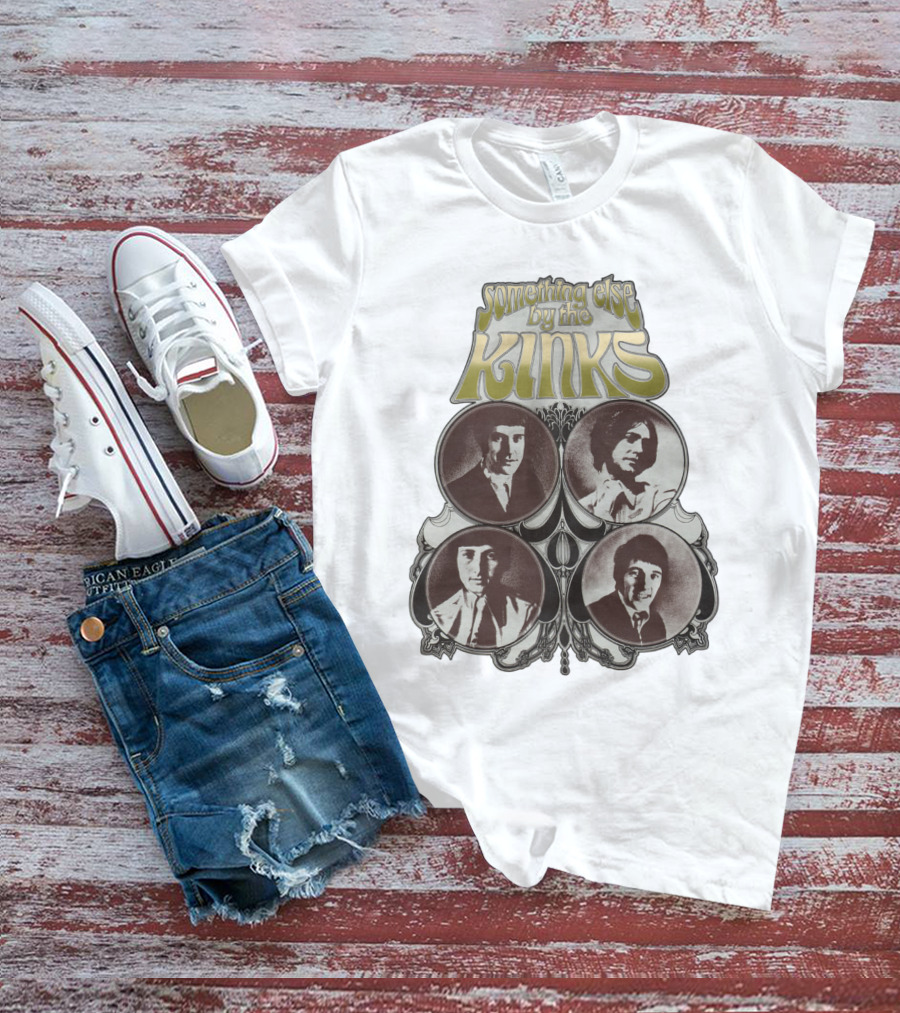Something Else By The Kinks Album Cover With Band Members' Portraits T-Shirt