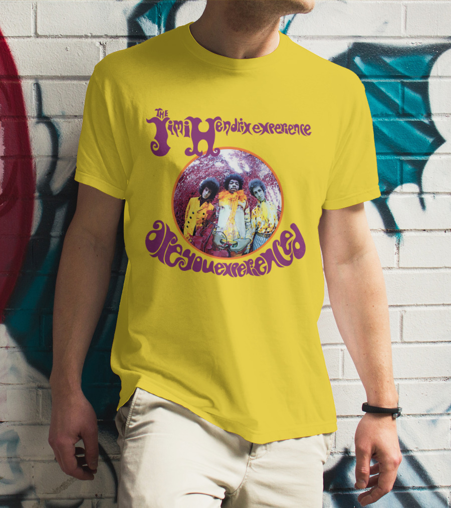 The Jimi Hendrix Experience Are You Experienced Psychedelic Band Image T-Shirt