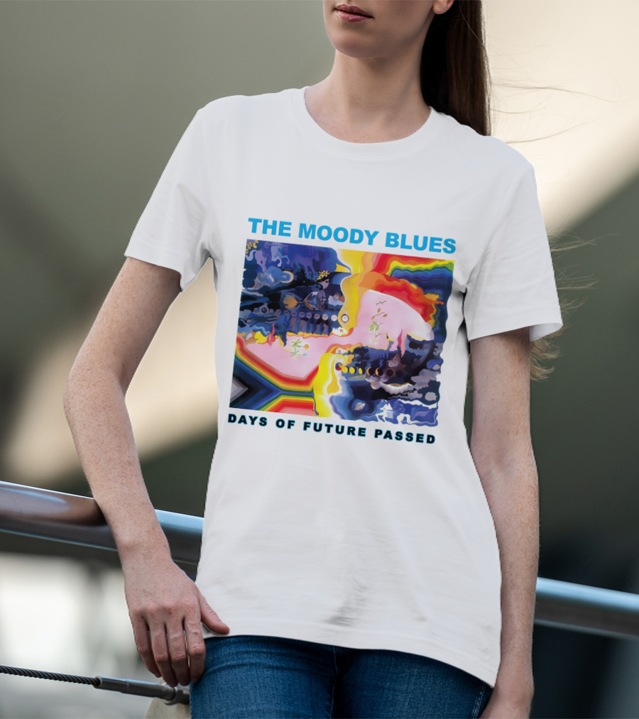 THE MOODY BLUES DAYS OF FUTURE PASSED Psychedelic Album Cover T-Shirt