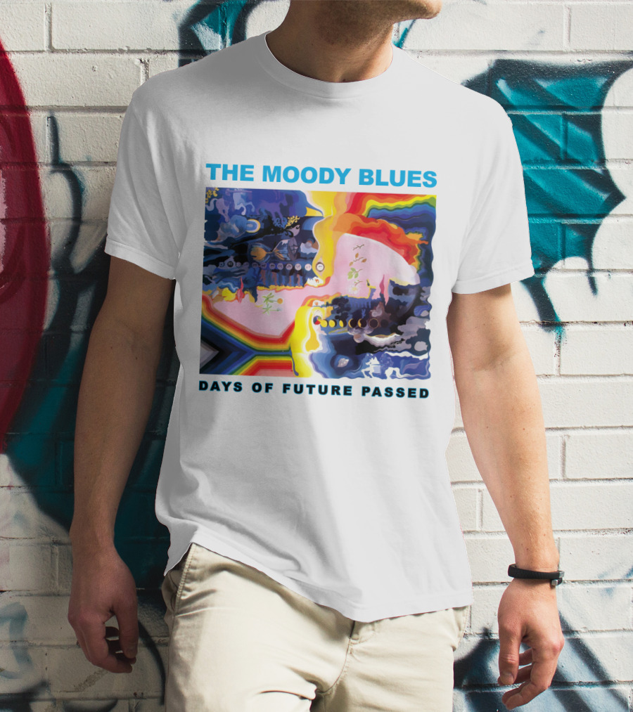 THE MOODY BLUES DAYS OF FUTURE PASSED Psychedelic Album Cover T-Shirt