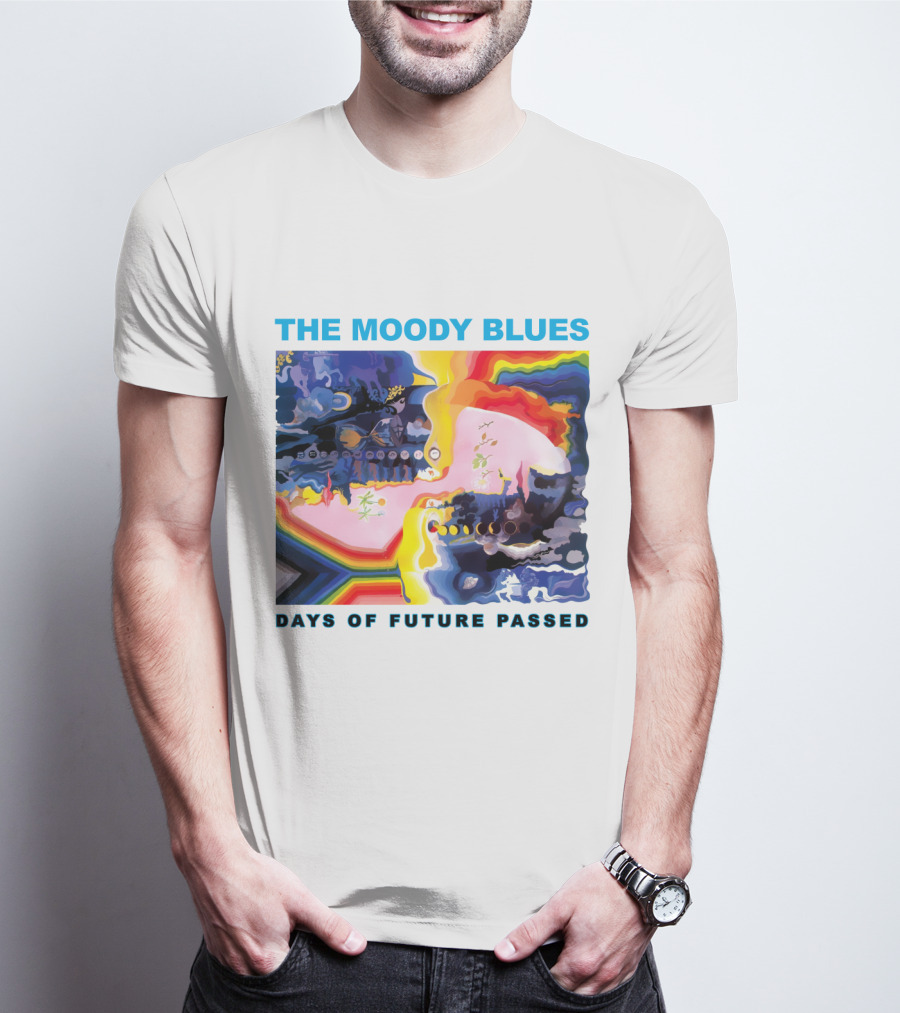 THE MOODY BLUES DAYS OF FUTURE PASSED Psychedelic Album Cover T-Shirt