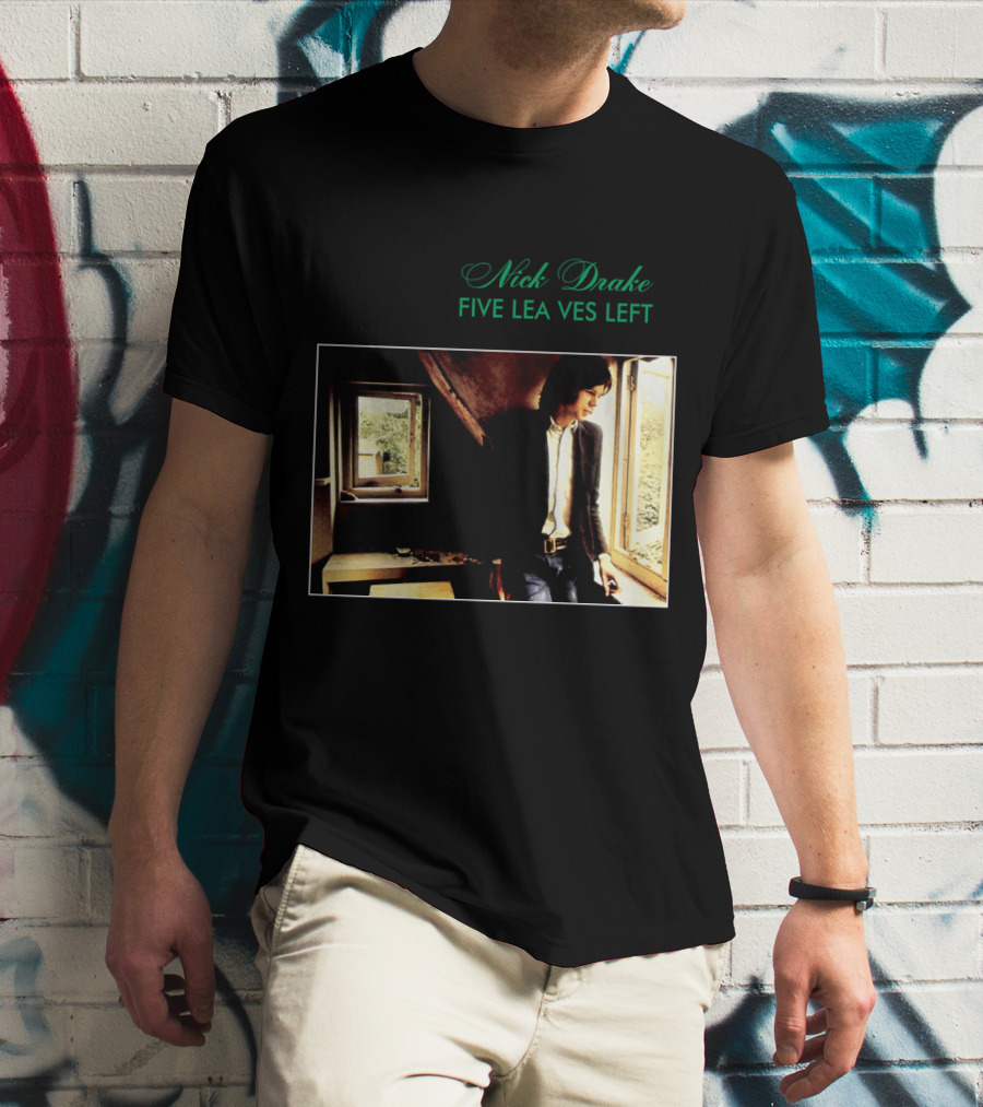 Nick Drake Five Leaves Left 1969 Album Cover T-Shirt