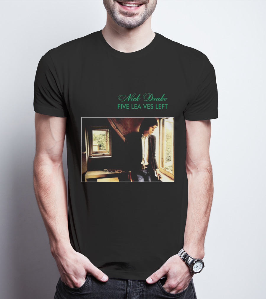 Nick Drake Five Leaves Left 1969 Album Cover T-Shirt