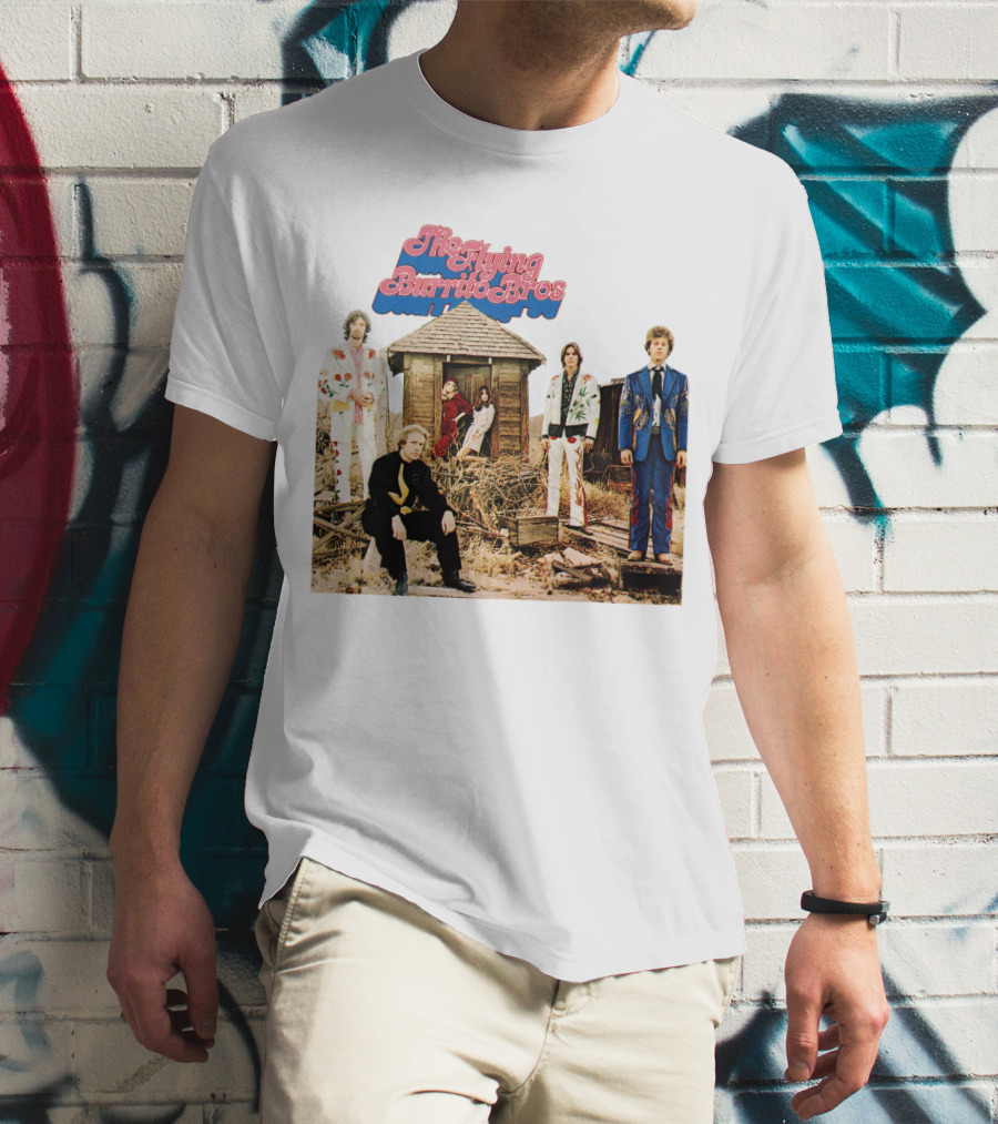 The Flying Burrito Bros The Gilded Palace Of Sin Album Cover Band Members In Colorful Suits T-Shirt