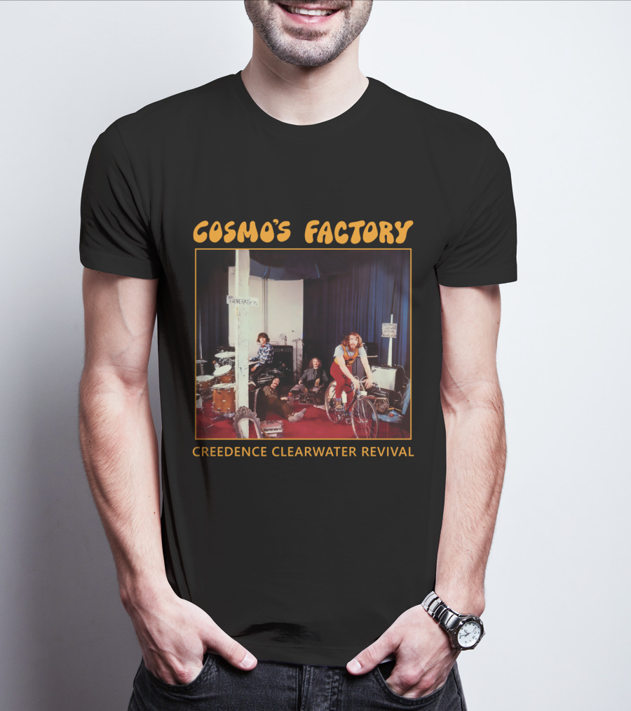 Creedence Clearwater Revival Cosmo's Factory Album 1970 Band Photo T-Shirt