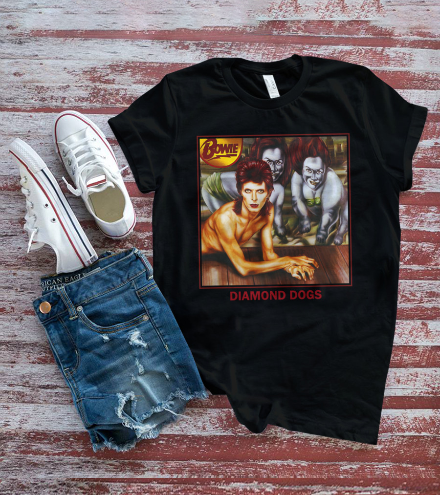Bowie Diamond Dogs Album Cover T-Shirt