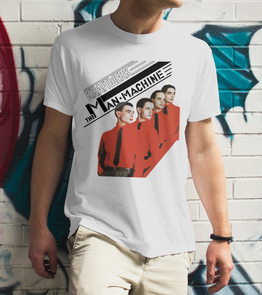 Kraftwerk The Man Machine Album Art Red Outfit Quartet T-Shirt