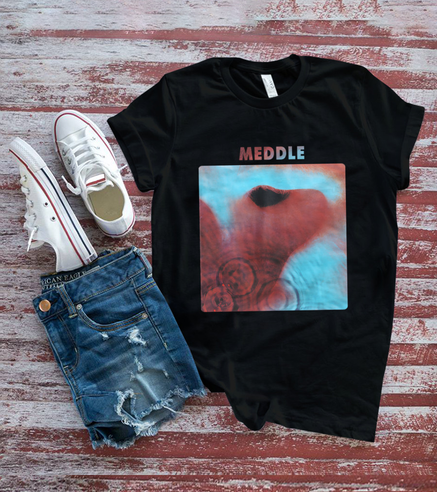 Meddle Pink Floyd 1971 Album Cover Art Ripples And Ear Theme T-Shirt