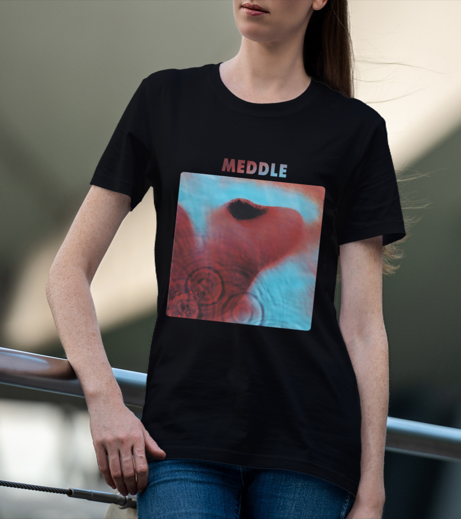 Meddle Pink Floyd 1971 Album Cover Art Ripples And Ear Theme T-Shirt