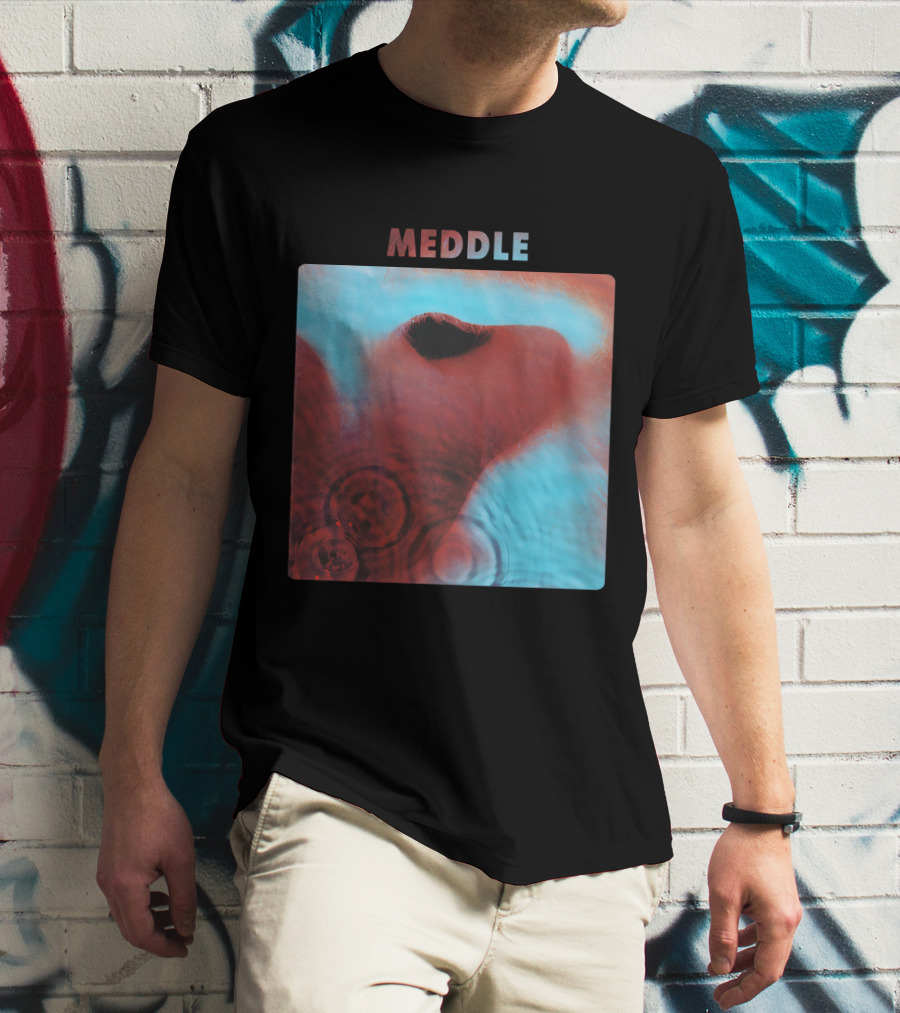 Meddle Pink Floyd 1971 Album Cover Art Ripples And Ear Theme T-Shirt