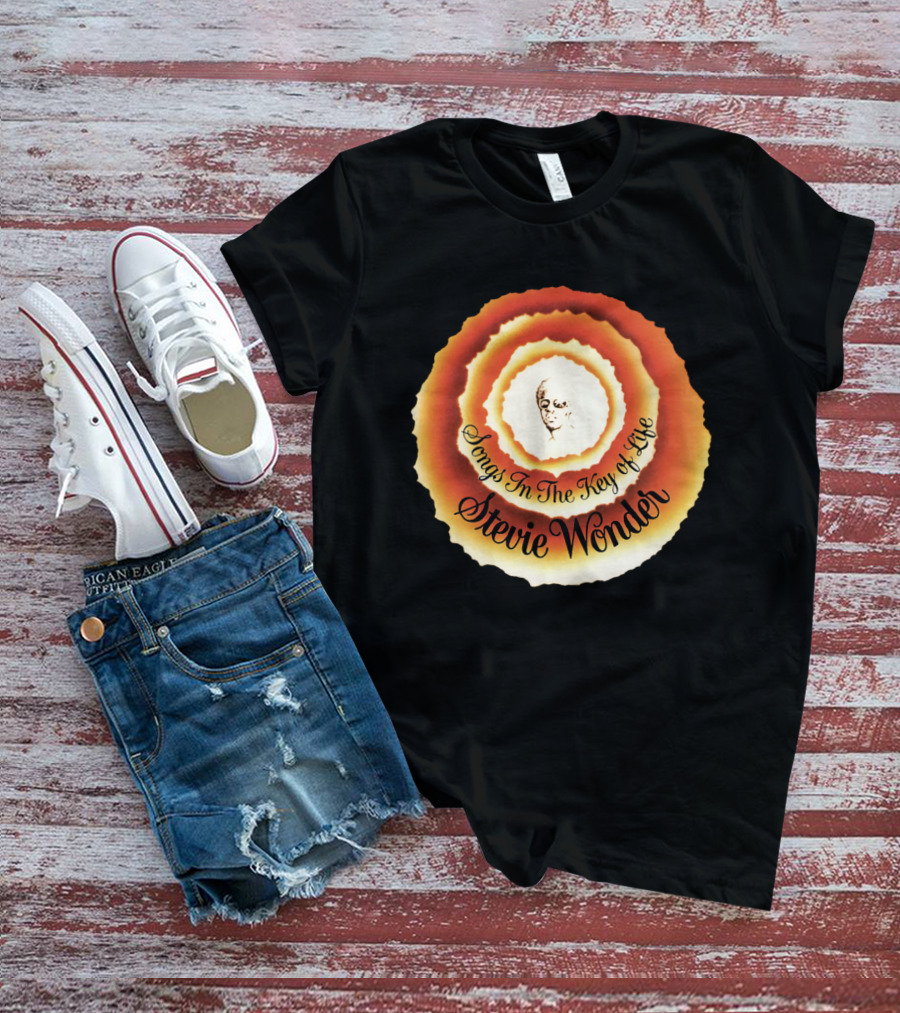 Stevie Wonder Songs In The Key Of Life Vintage Circular T-Shirt