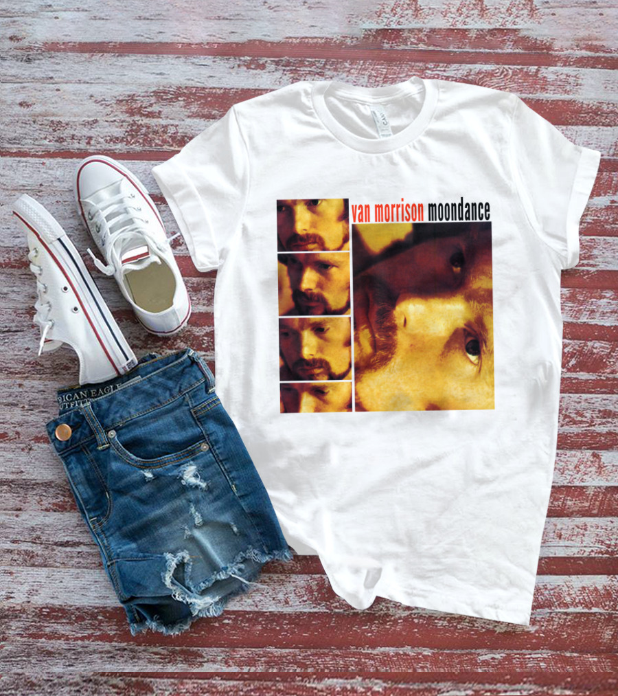 Van Morrison Moondance 1970 Album Cover T-Shirt
