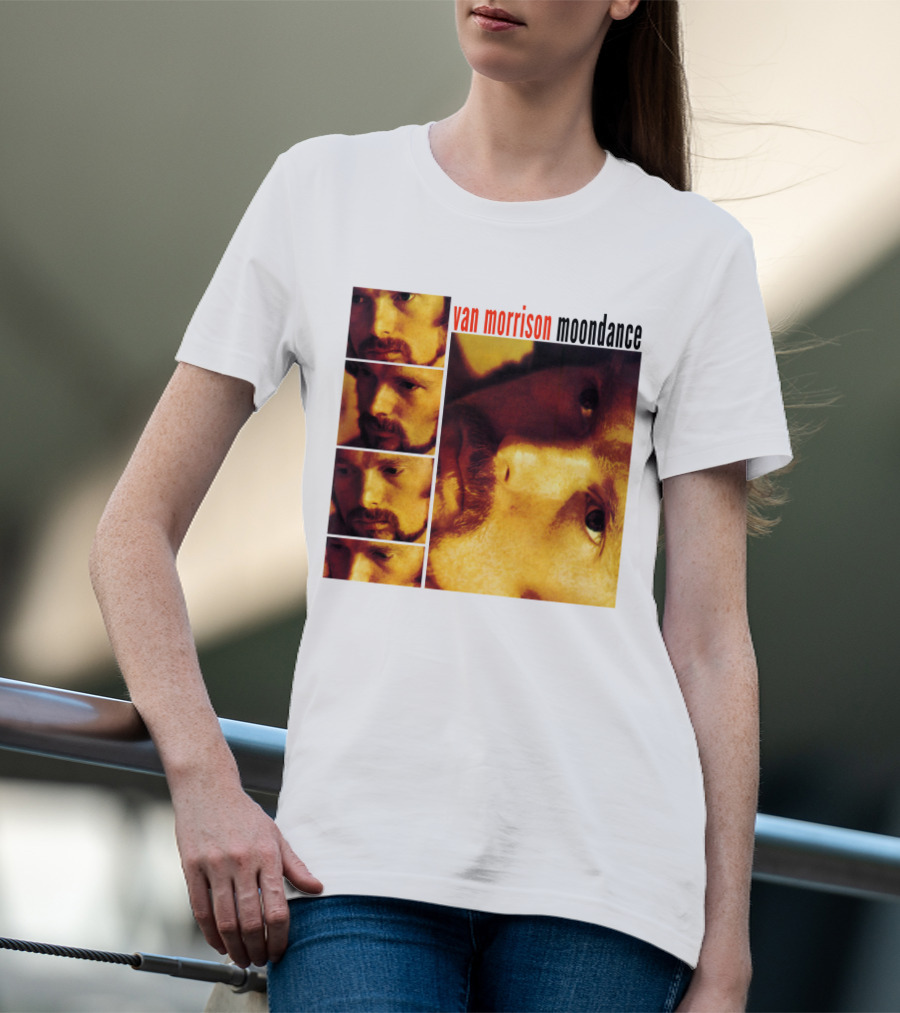 Van Morrison Moondance 1970 Album Cover T-Shirt