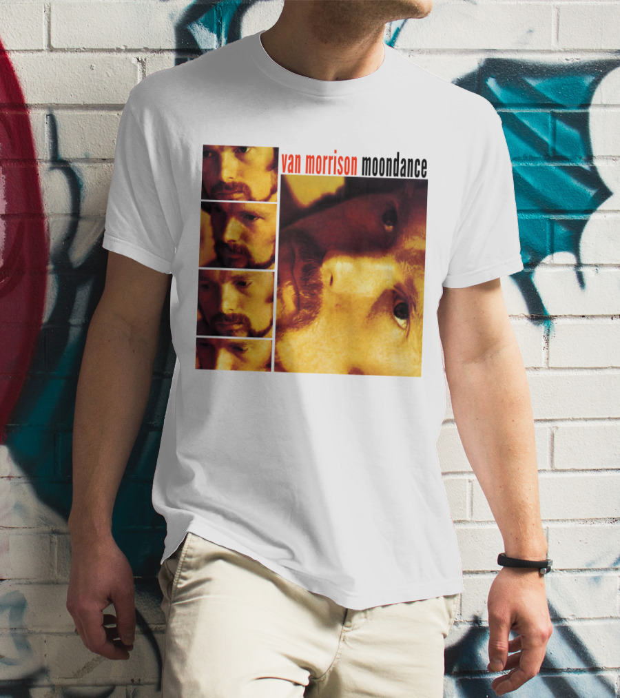 Van Morrison Moondance 1970 Album Cover T-Shirt