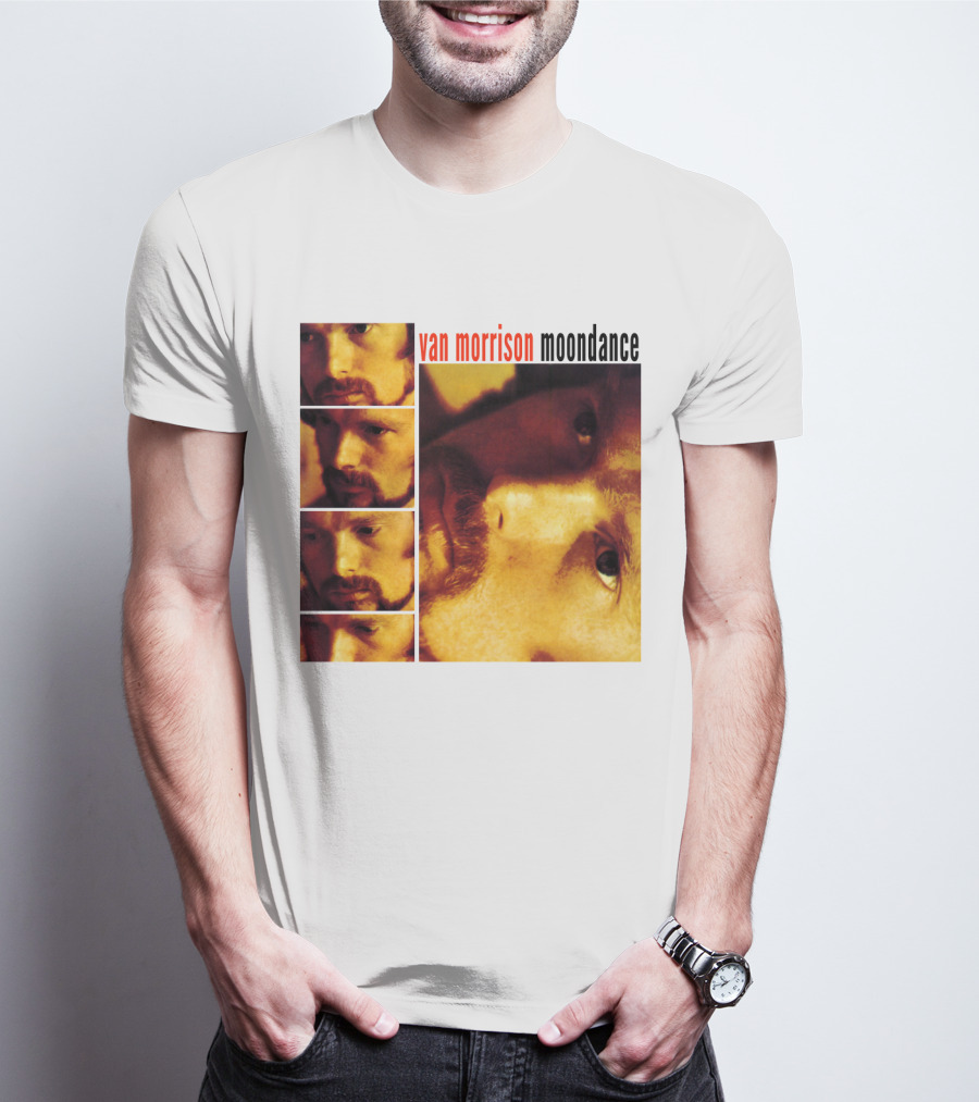 Van Morrison Moondance 1970 Album Cover T-Shirt