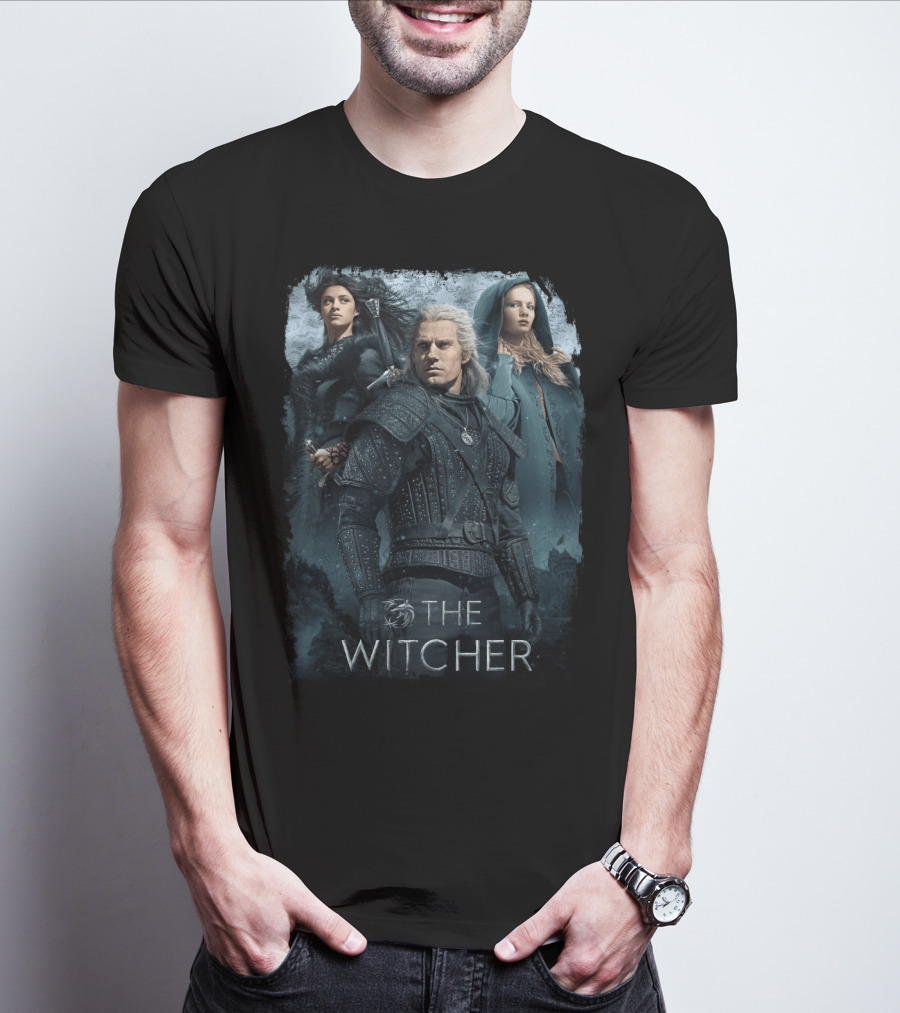 The Witcher 05 Netflix Series Characters Geralt Yennefer Ciri T-Shirt