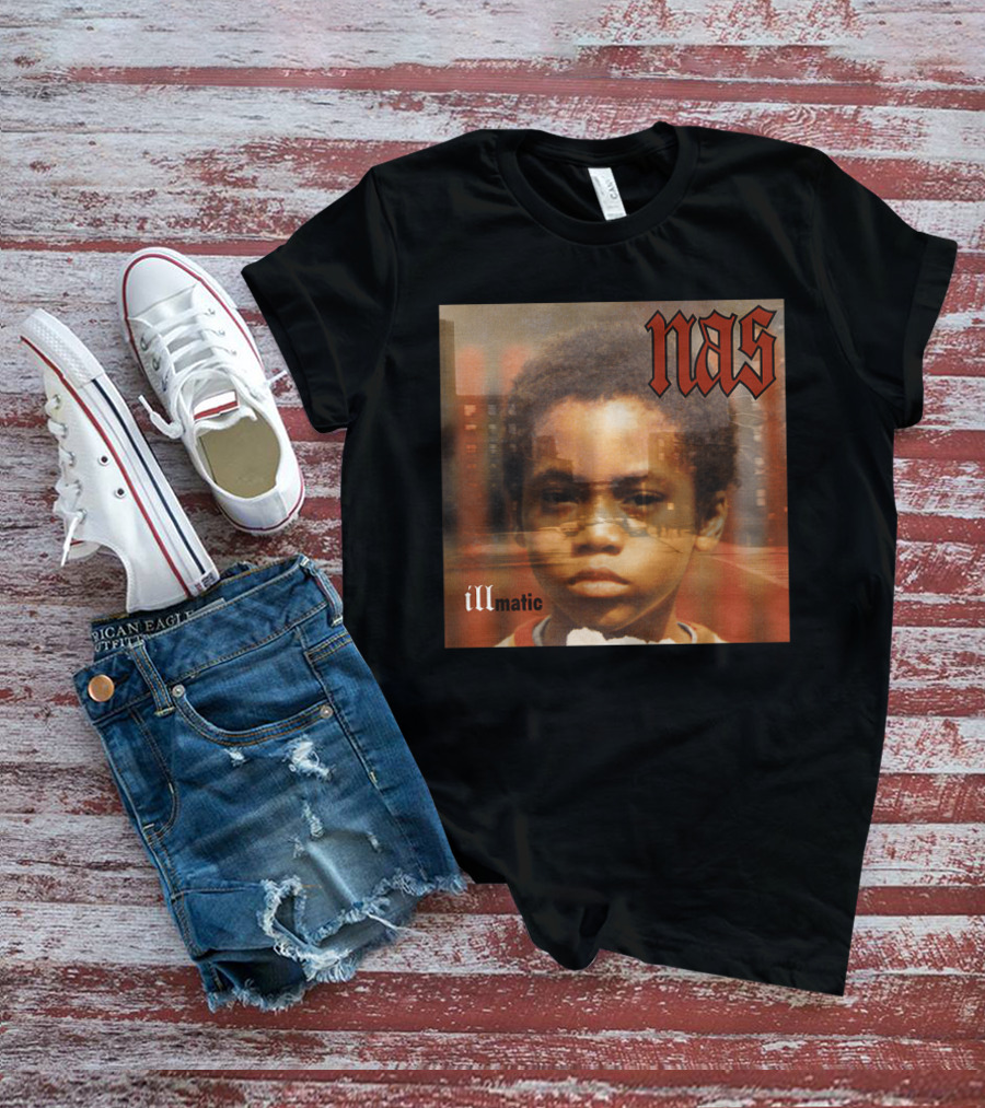 Nas Illmatic Album Art Young Boy New York Urban Landscape T-Shirt