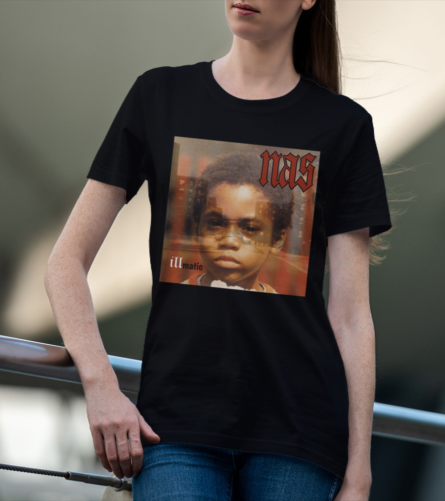 Nas Illmatic Album Art Young Boy New York Urban Landscape T-Shirt