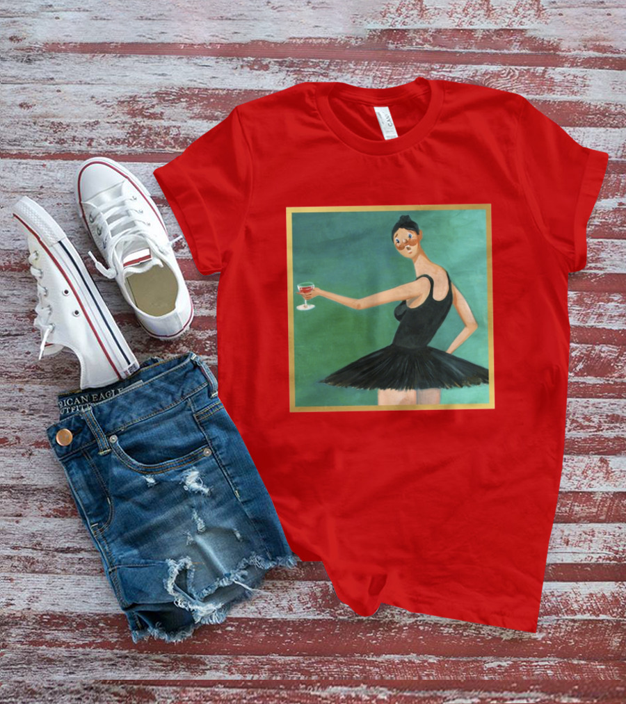 Kanye West My Beautiful Dark Twisted Fantasy Ballerina Cover Art T-Shirt