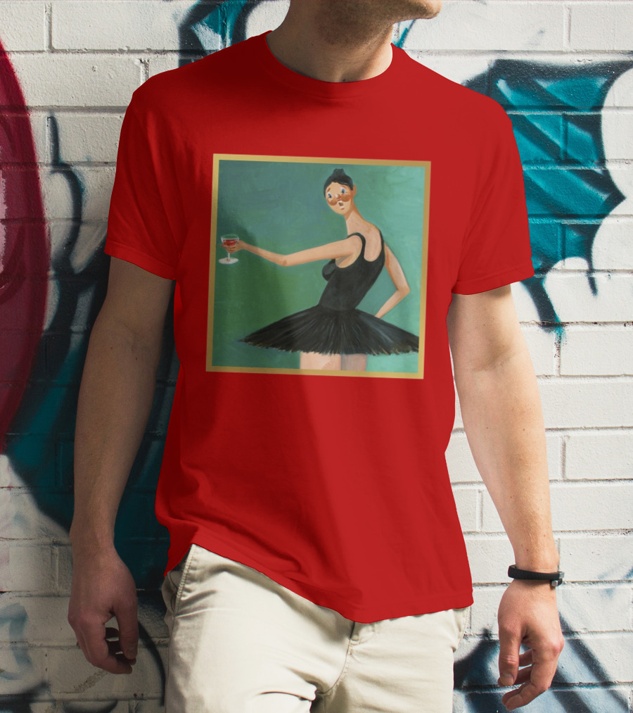 Kanye West My Beautiful Dark Twisted Fantasy Ballerina Cover Art T-Shirt