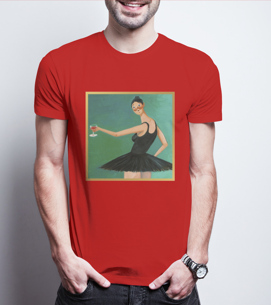 Kanye West My Beautiful Dark Twisted Fantasy Ballerina Cover Art T-Shirt